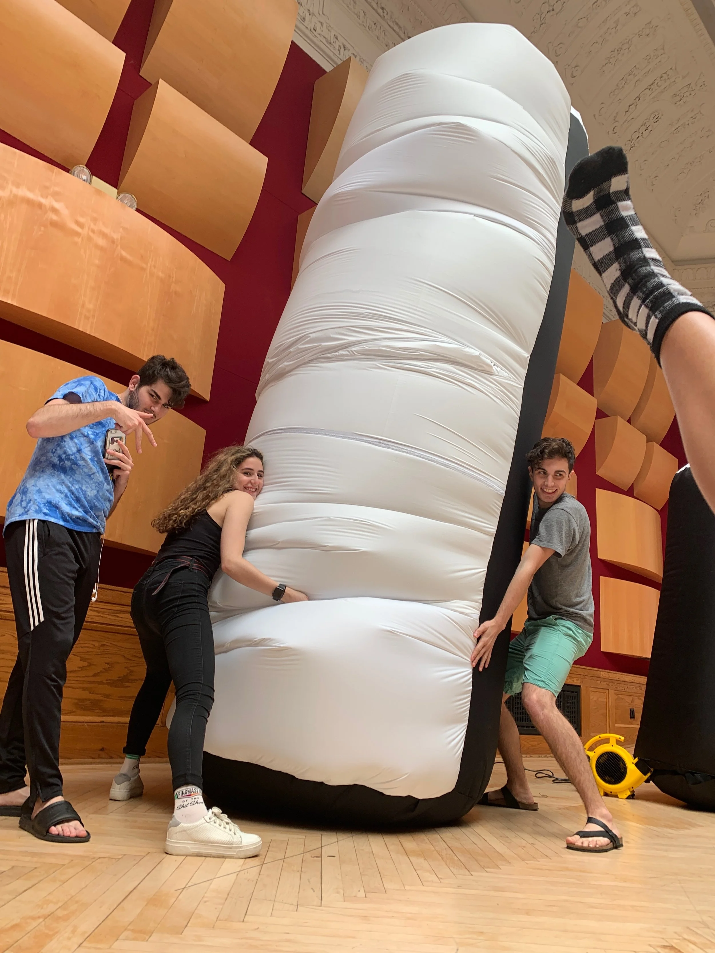 My teammates with our tallest column of twelve feet