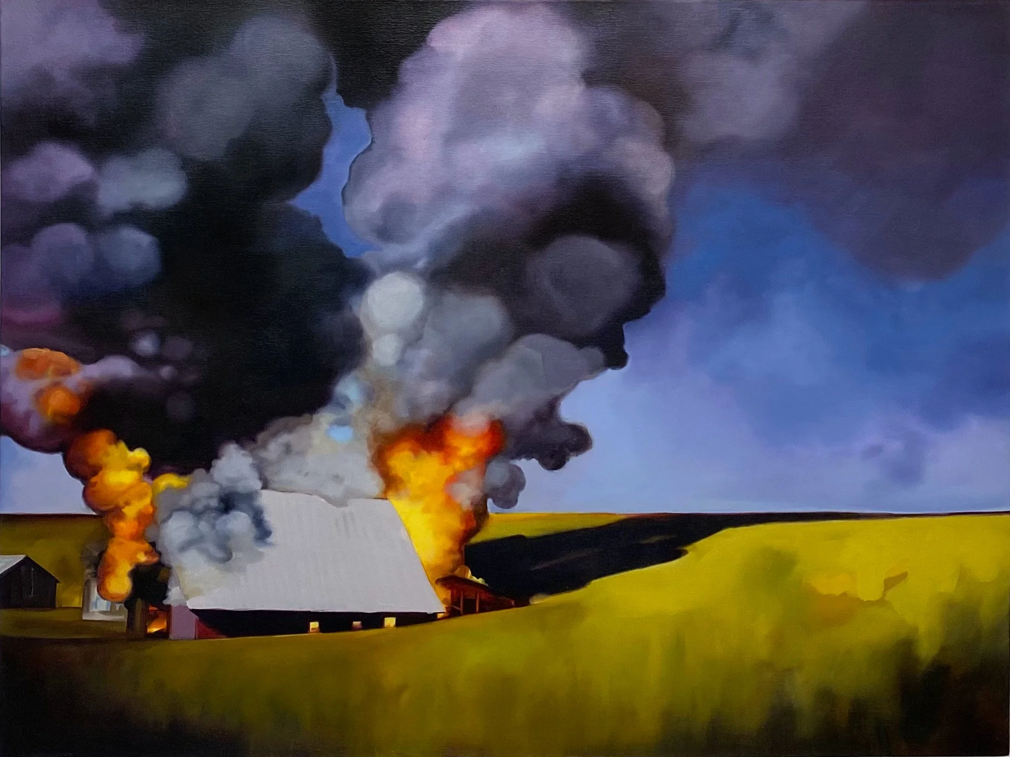 SOLD “Not all is lost” 36x48x2”, oil on canvas, 2018