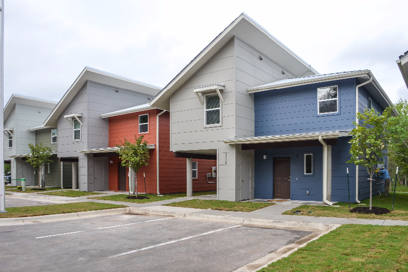 4 rental duplexes at Guadalupe Saldana Net Zero Subdivision