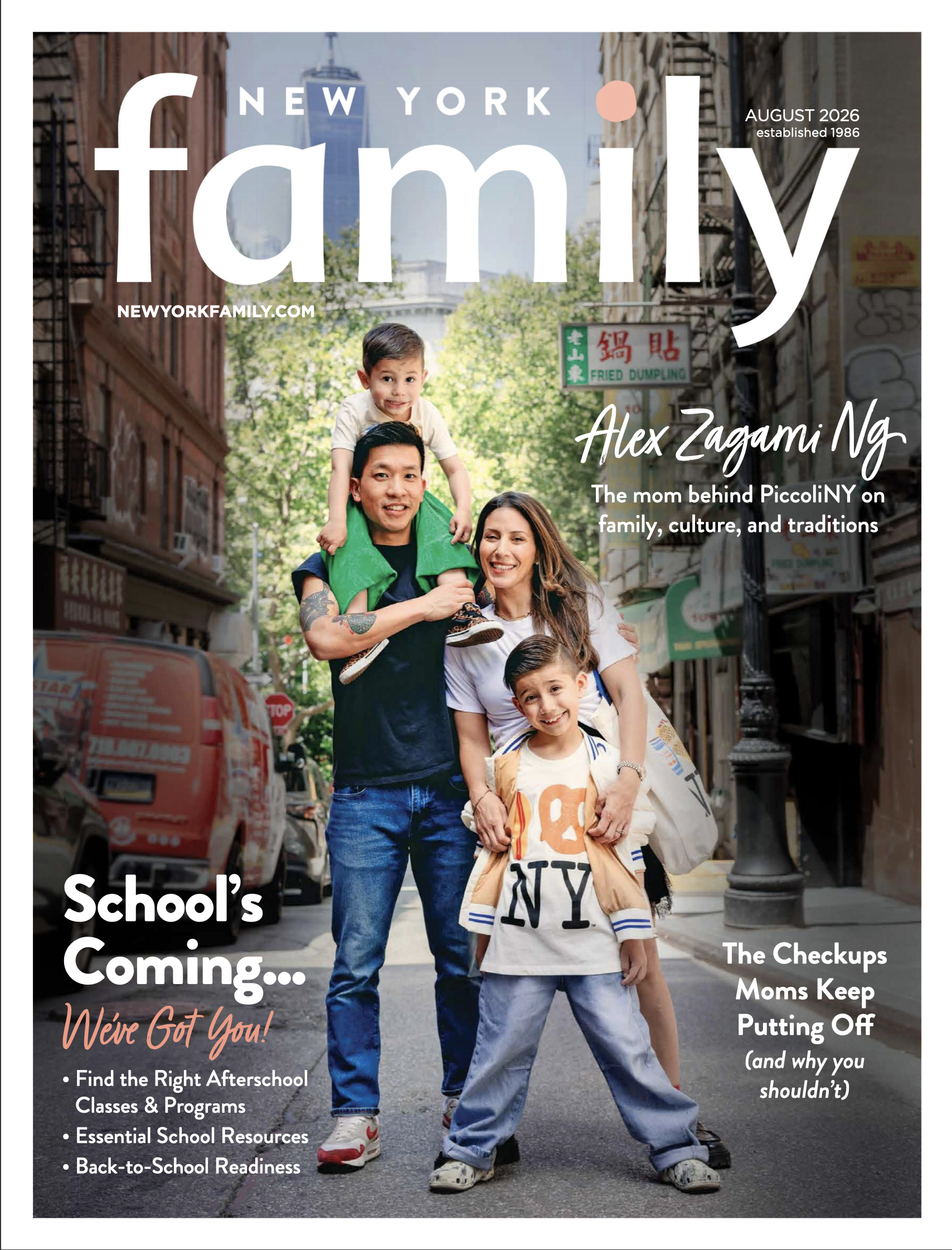 New York Family Magazine Cover - Alex Zagami - Founder of PiccoliNY