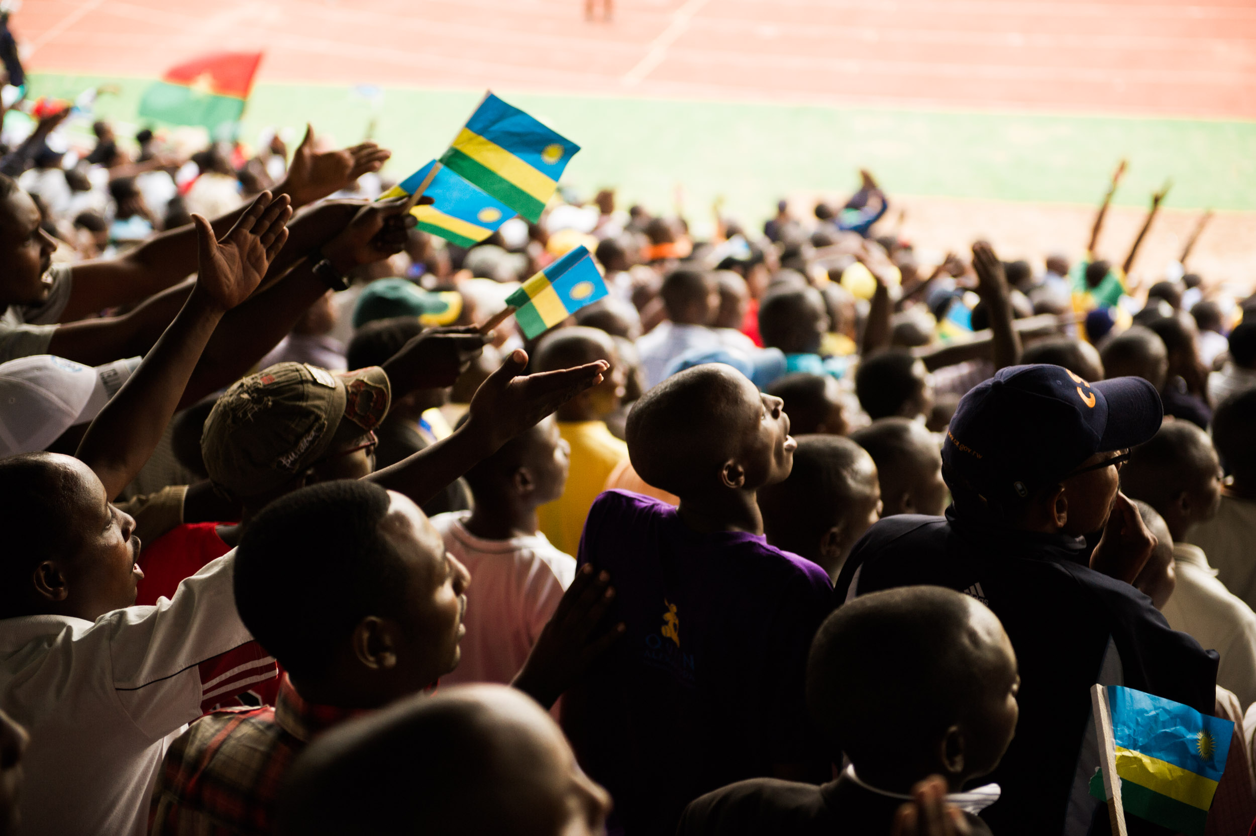  Fans in Amahoro National Stadium, during a match between the national team and Burundi. 
