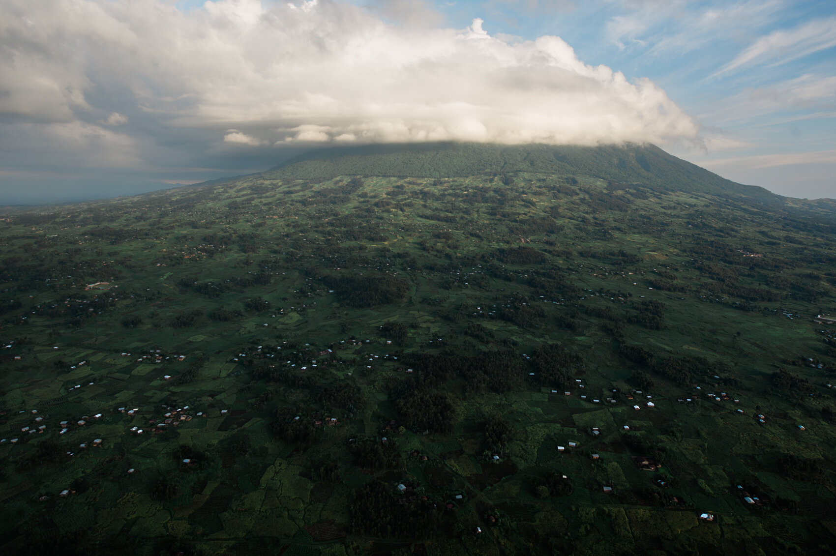 Muhabura Volcano in northern Rwanda.