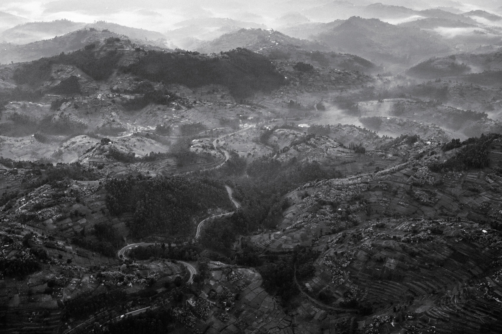 Highway in Central Rwanda