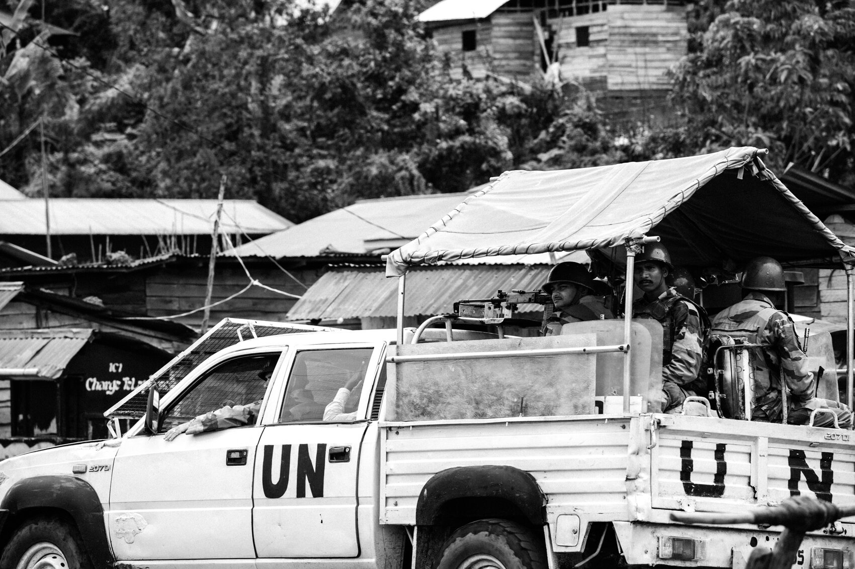  A UN troop Keshero just outside Goma, a pivotal town in eastern DRC that was captured by M23 rebels. 