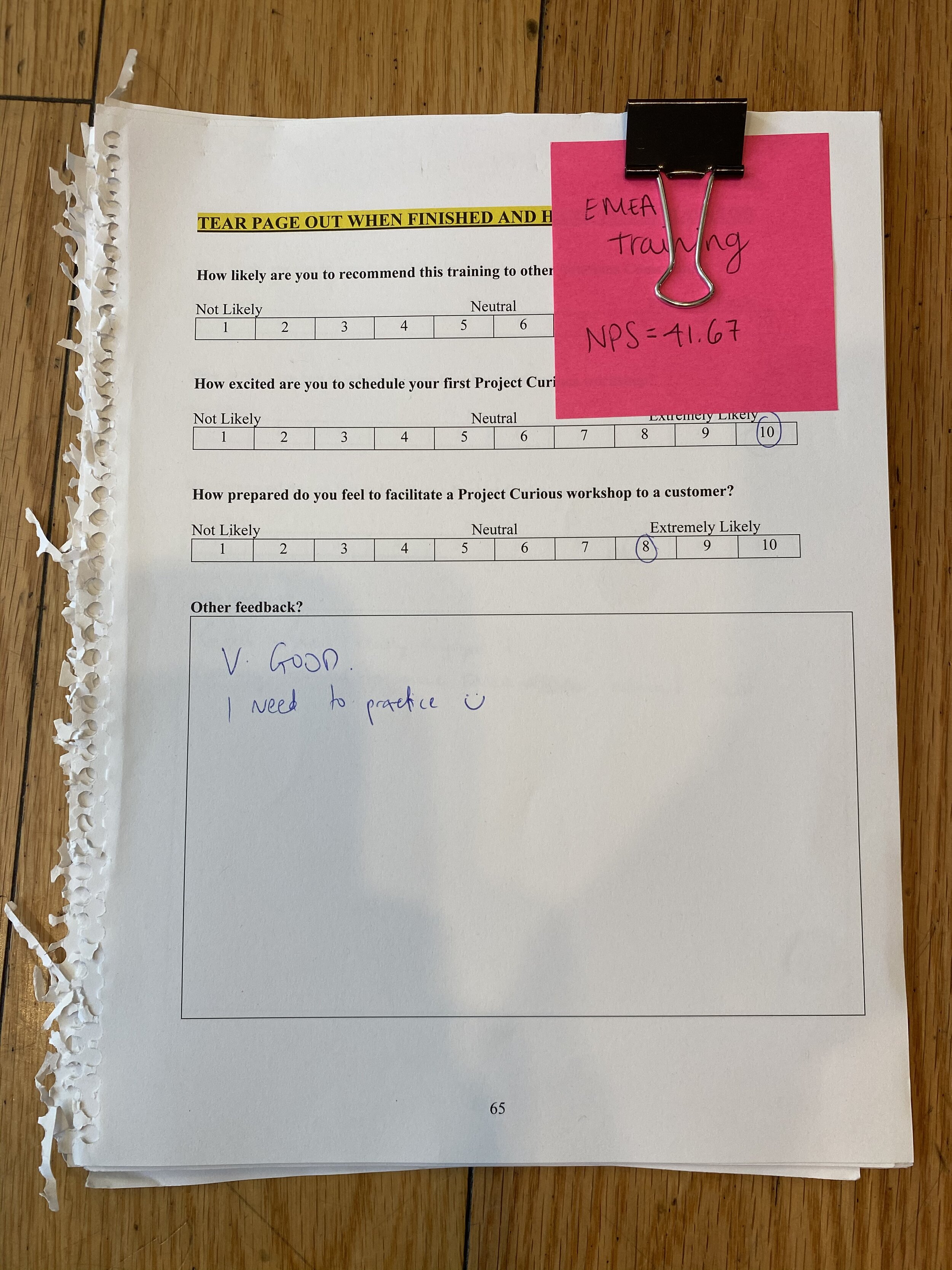 EMEA Feedback Results (Copy)
