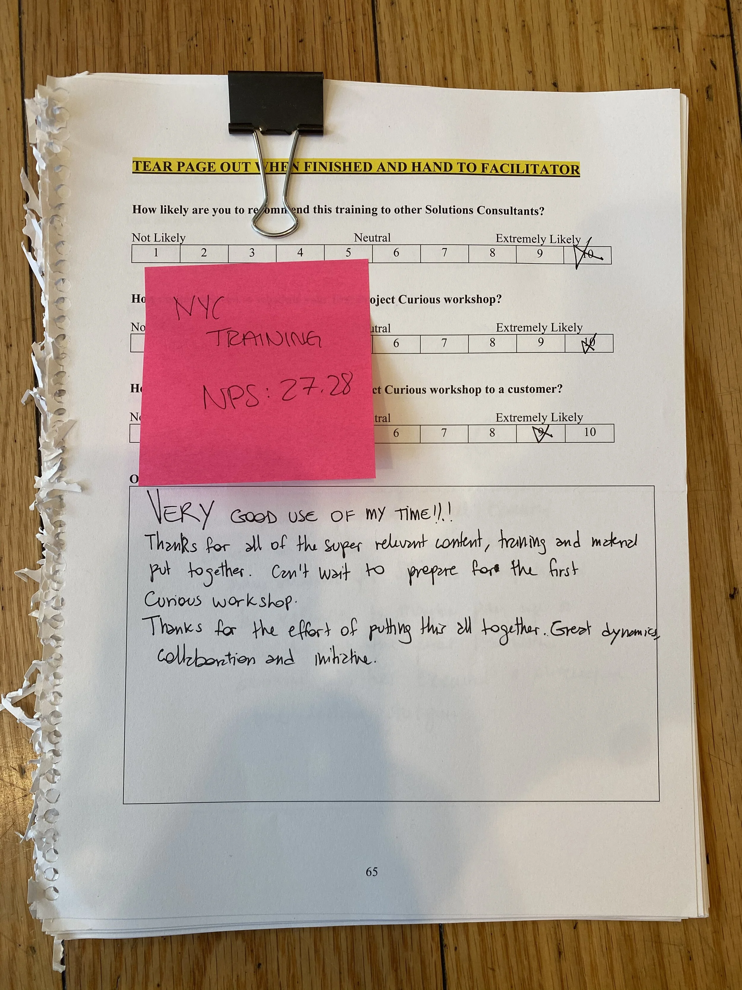 NYC Feedback Results (Copy)