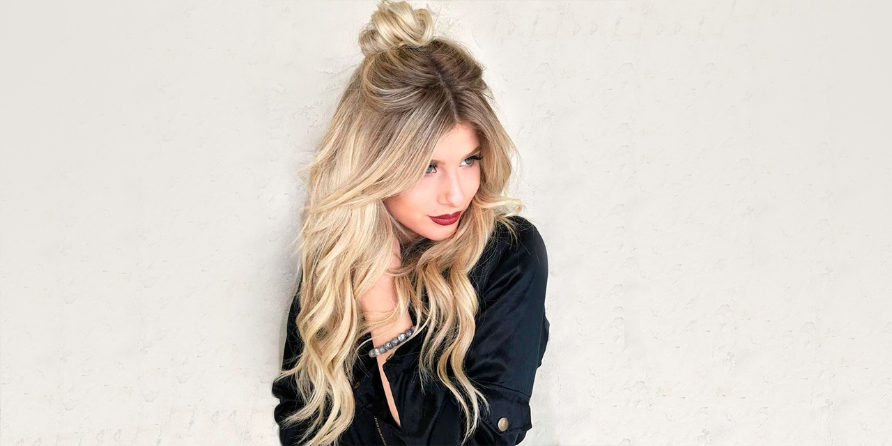 hairstyles with extensions: BLOND EFFECT