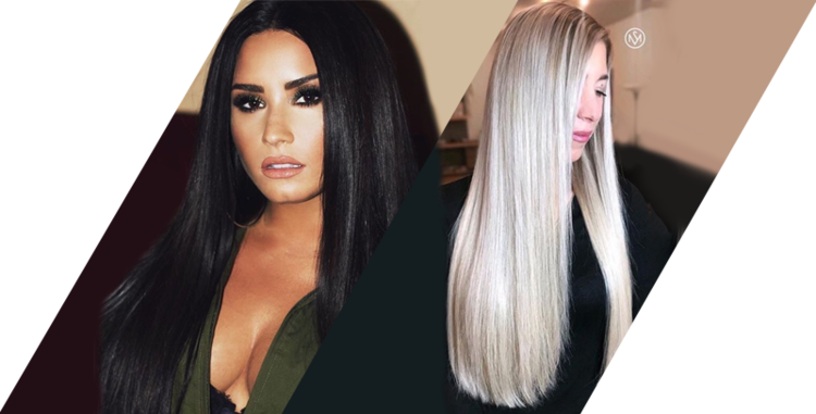 Stars with hair extensions