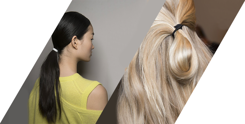 Image 1: Pringle of Scotland Spring 2018 Show / Image 2: Photo: Matteo Valle; Hair By Guido Palau at Victoria Beckham Spring Show