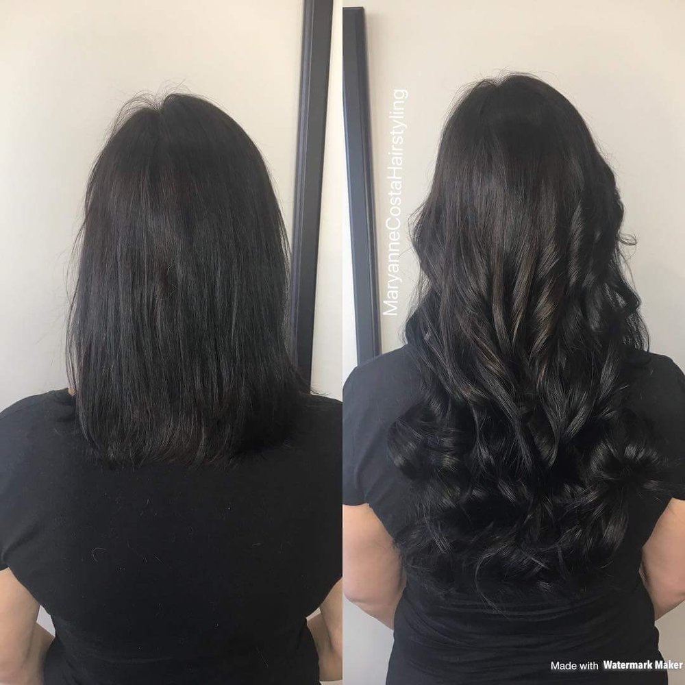 hairstyles for tape in hair extensions