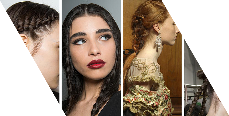 accessoires pour cheveux: tresses complexes et coiffures tresses