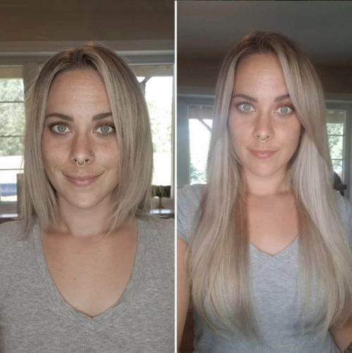 how to use hair extensions: gl tapes for lenght