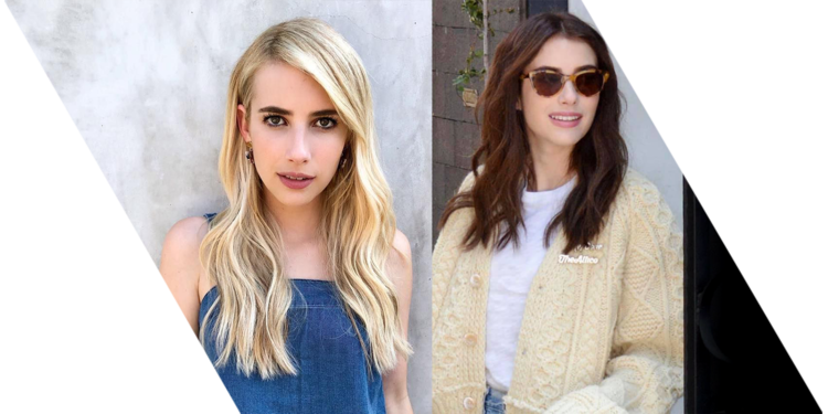 celebrities with hair extensions: Emma Roberts