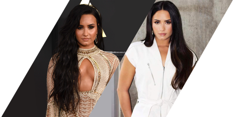 celebrities with hair extensions: Demi Lovato