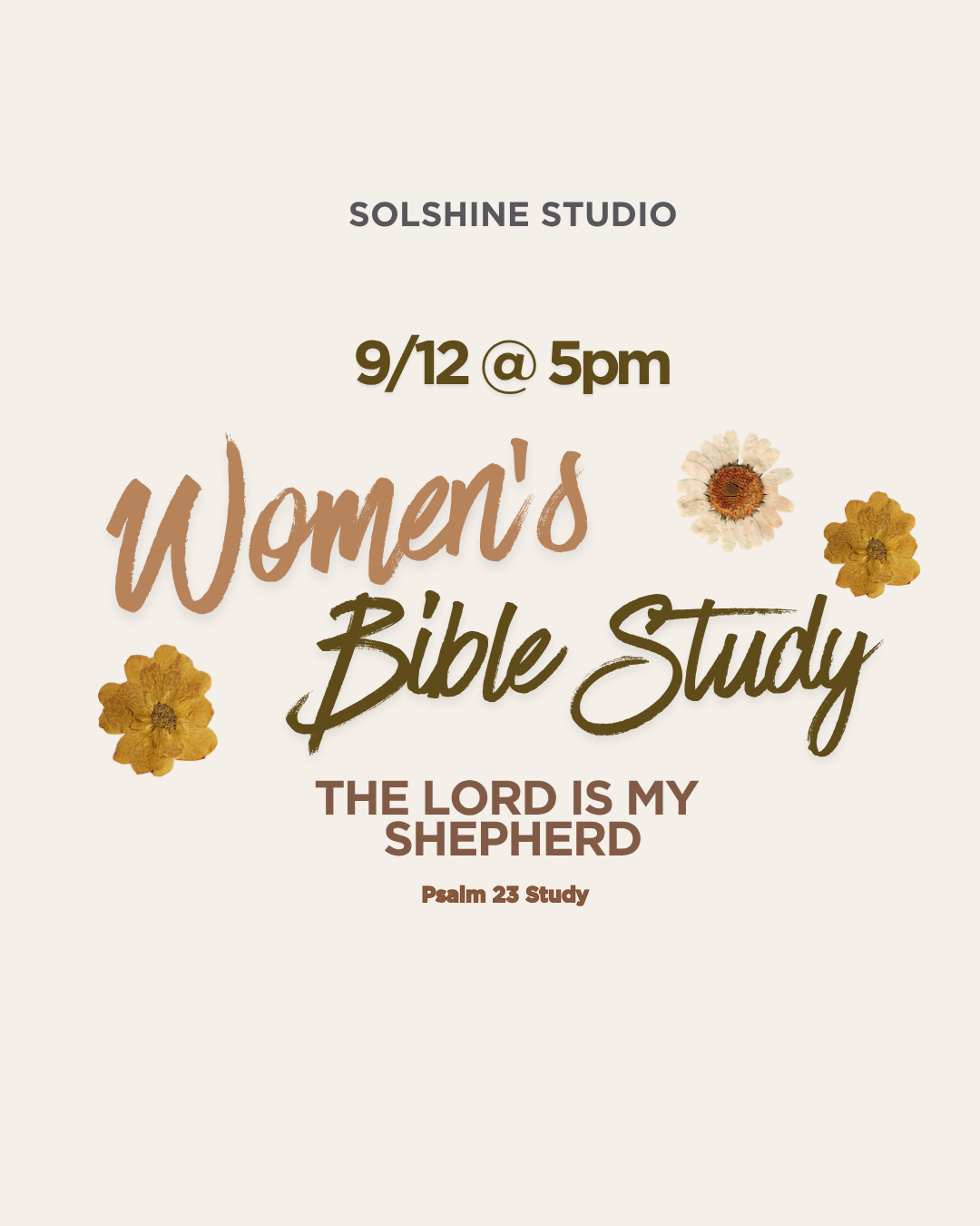 WOMEN'S BIBLE STUDY
