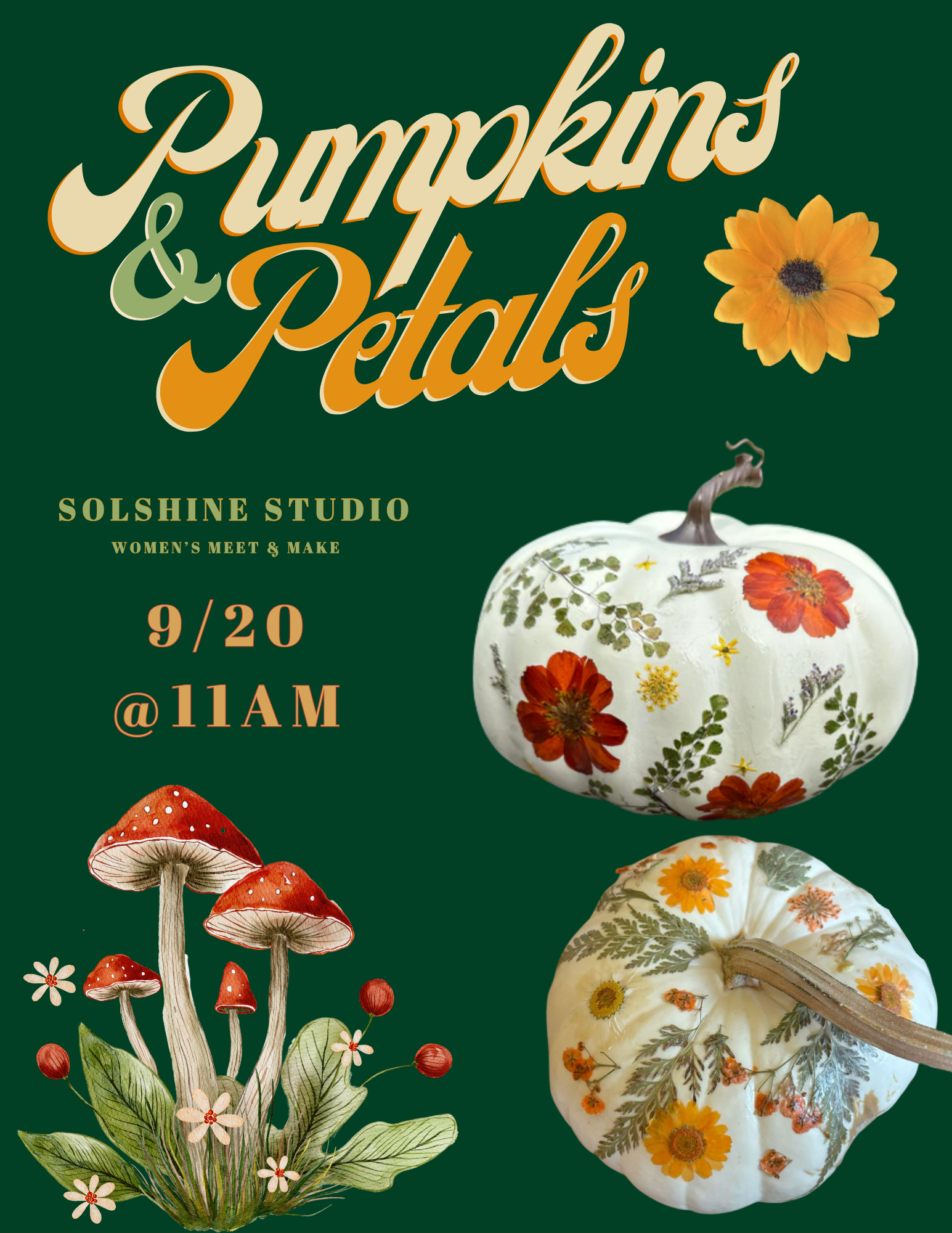 Pumpkins and Petals 9/20/25