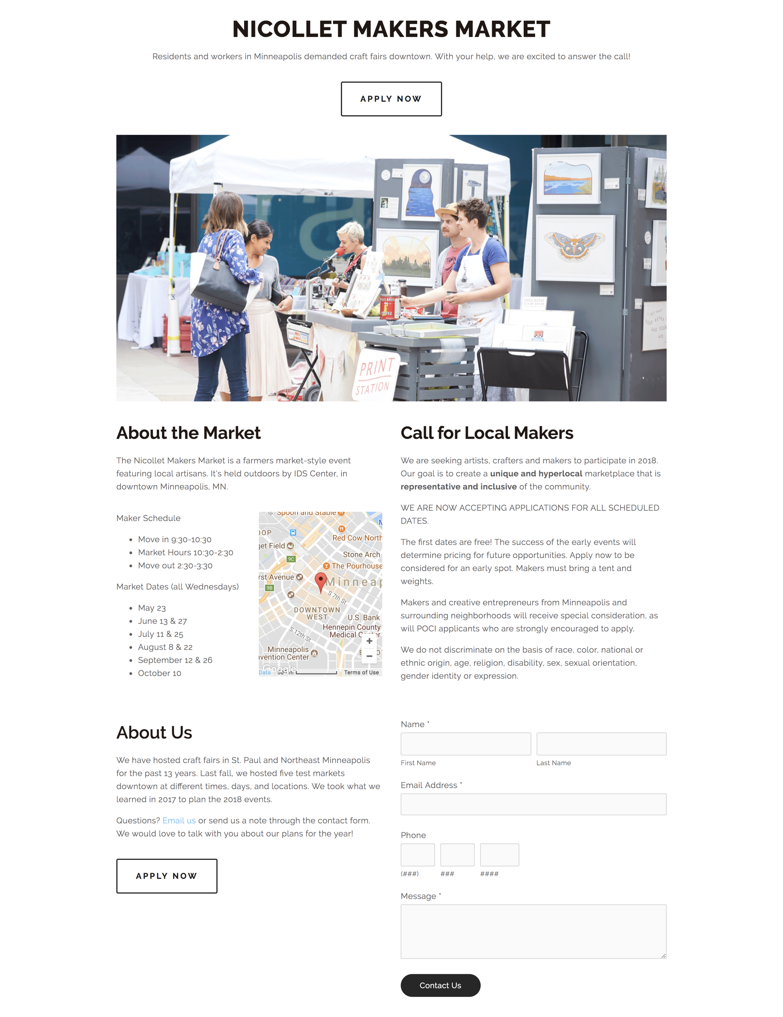 Revised site after usability evaluation