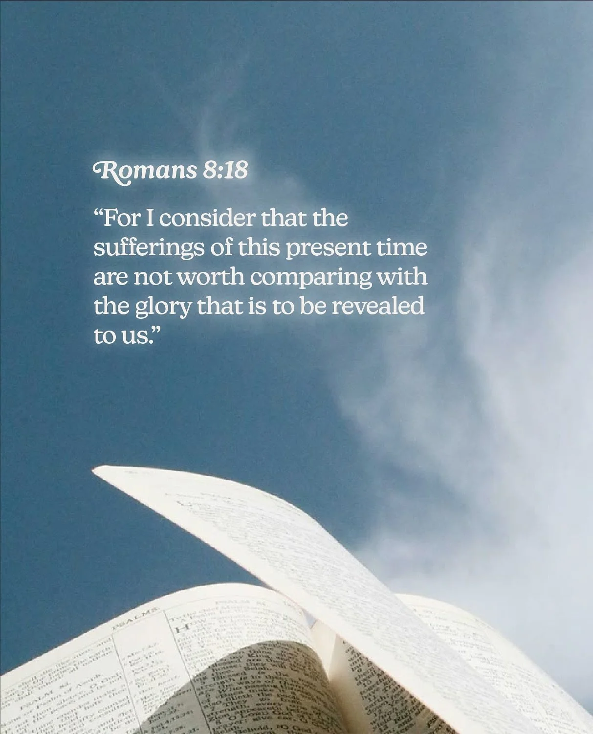 Even in grief, God&rsquo;s Word reminds us of the greater glory to come &mdash; a glory that far outweighs the pain of this present time. May we set our eyes on Christ, our living hope. 🌅

Share one of these verses with someone today 🫶🏼