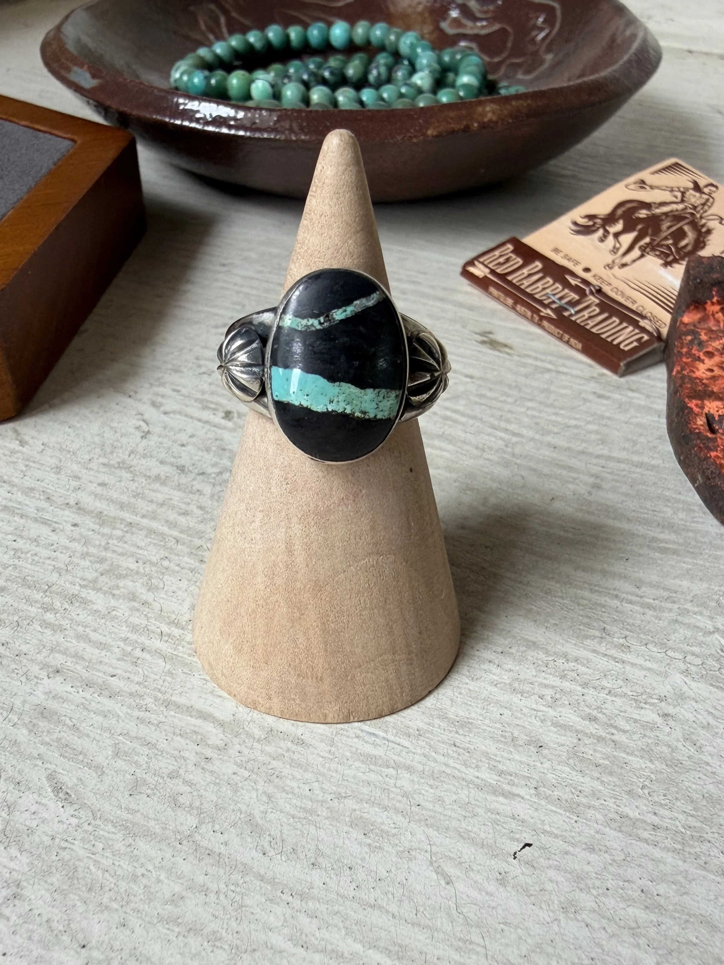 Boulder Turquoise Ring - Size 6