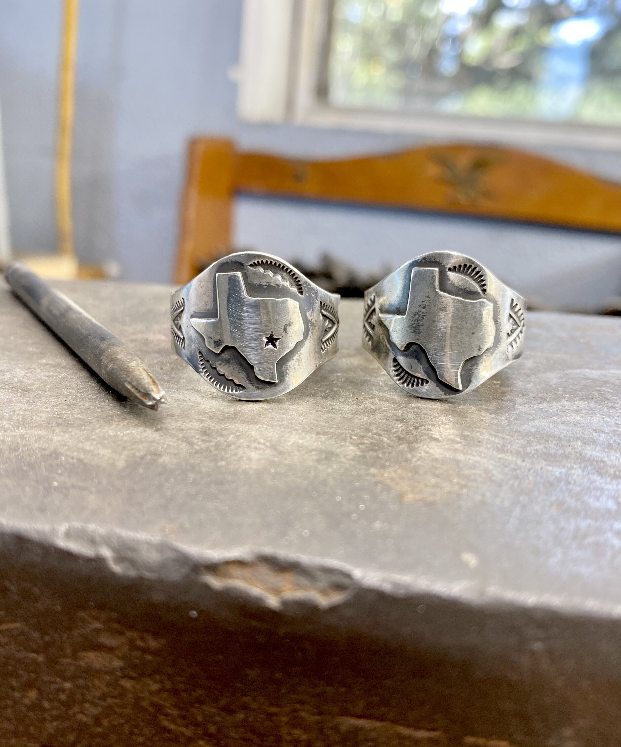 Stars of Texas Ring in Sterling Silver