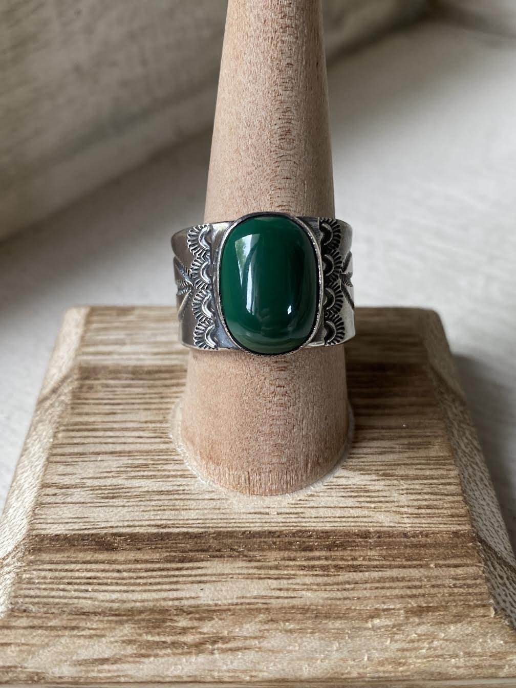 Dark Green Sapphire Ring — Atelier & Stone