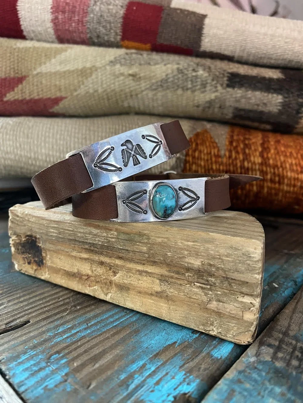 Leather & Sterling Scout Cuff — Red Rabbit Trading Co.