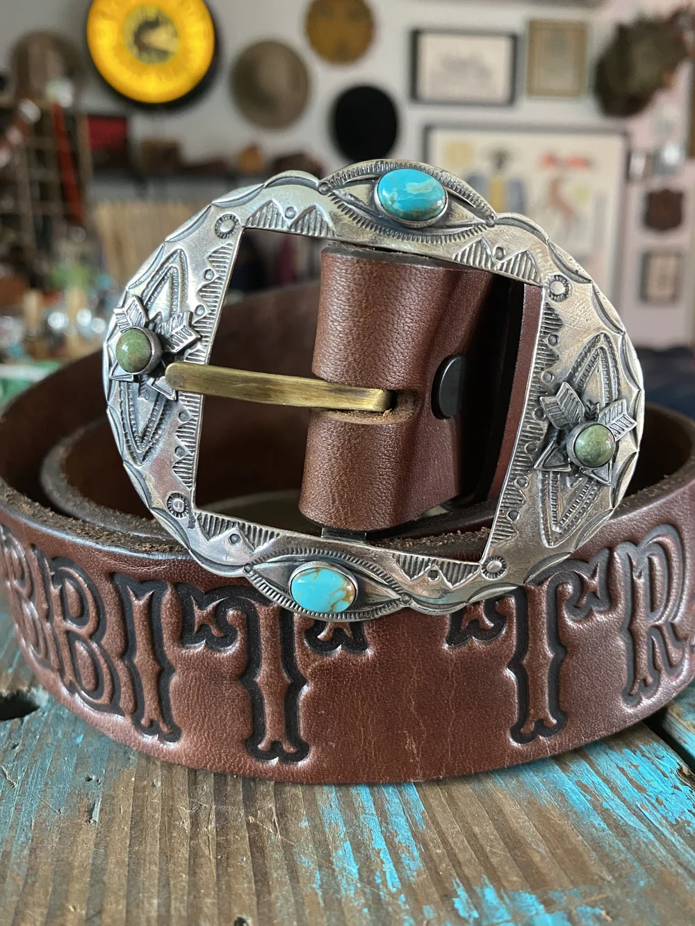 The Turquoise Harvey Buckle — Red Rabbit Trading Co.
