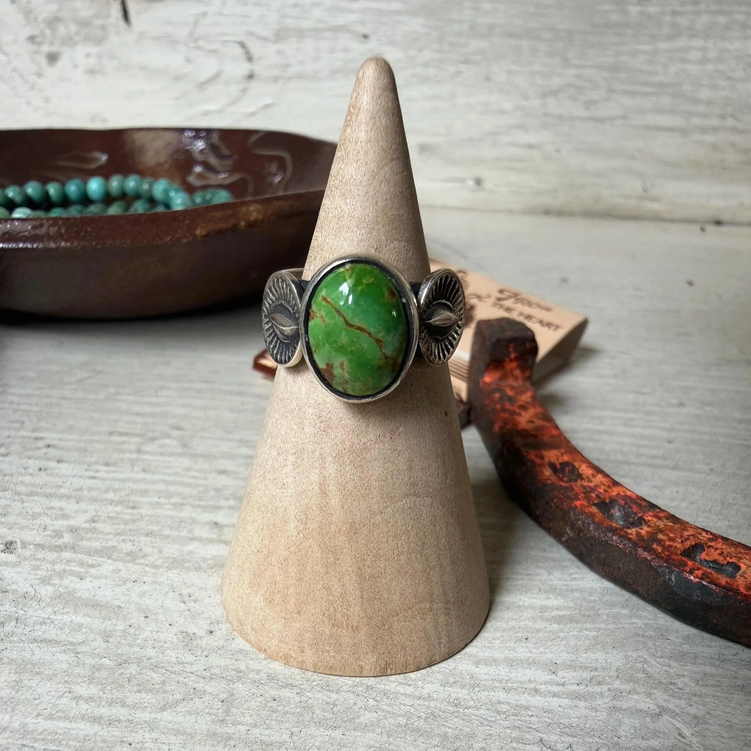 Sonoran Gold Turquoise Ring - Size 5