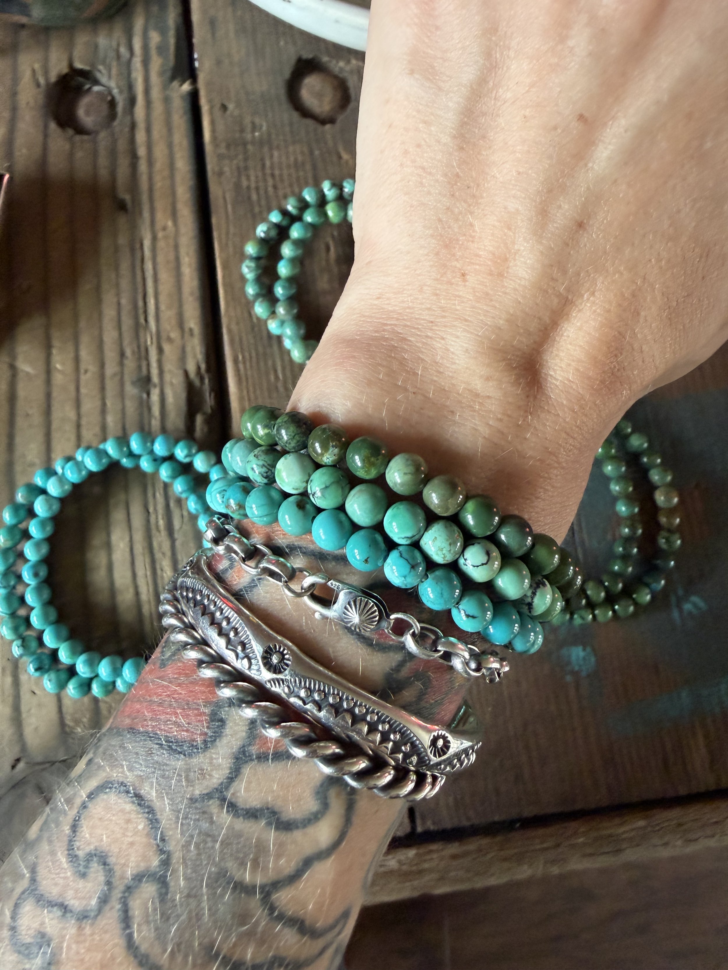 Turquoise Bead Bracelets
