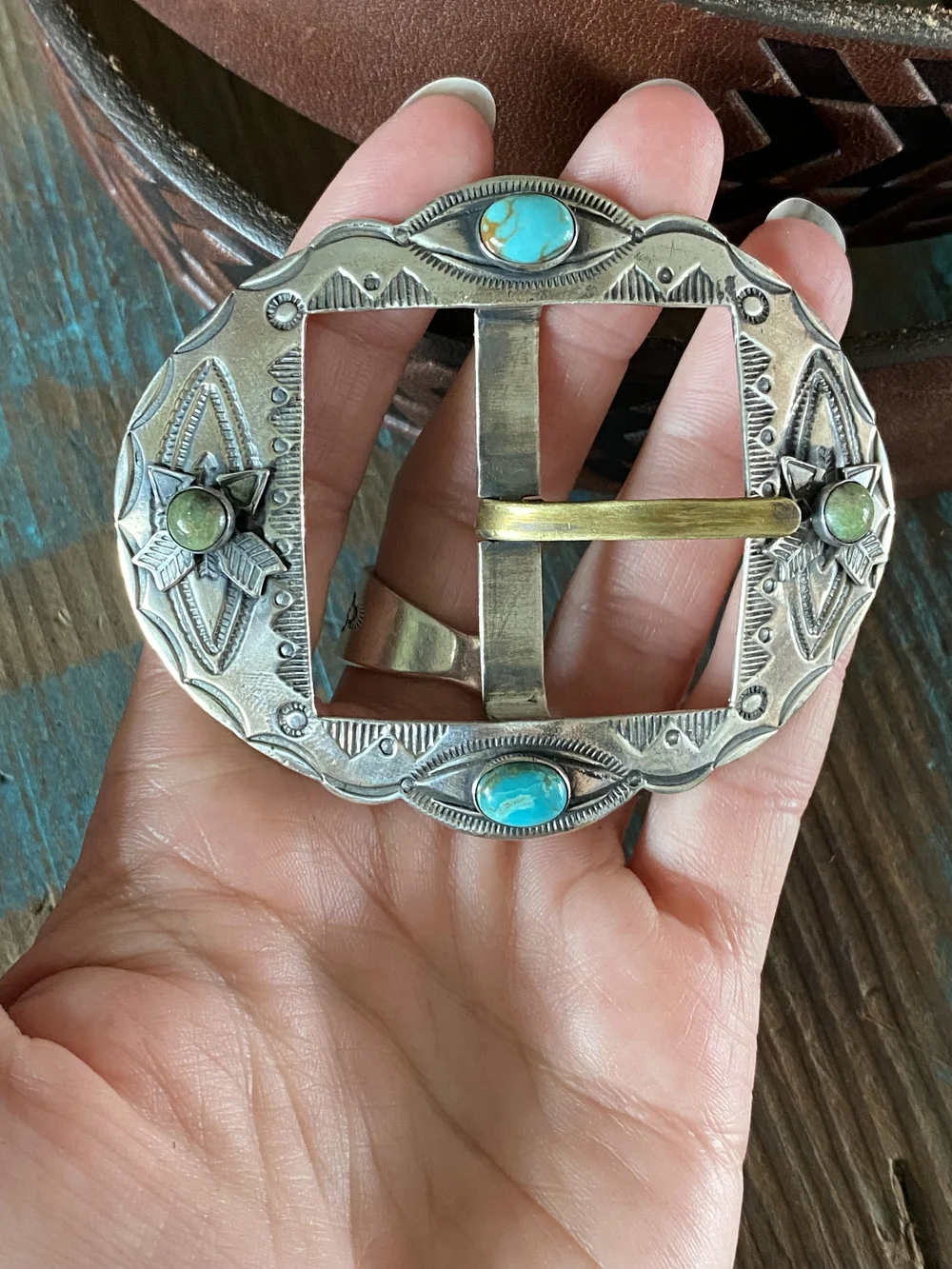 The Turquoise Harvey Buckle — Red Rabbit Trading Co.