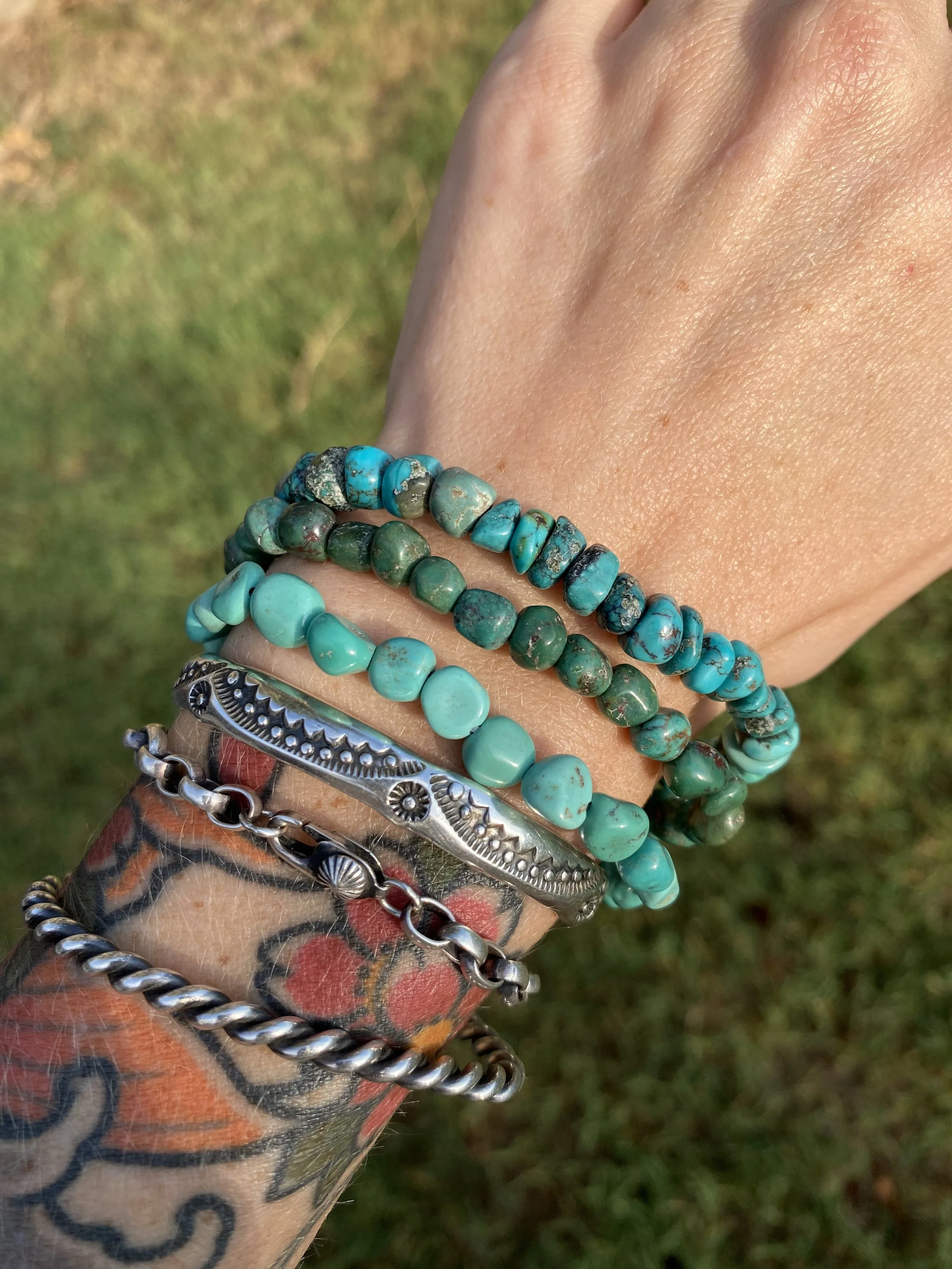 Turquoise Bead Bracelets