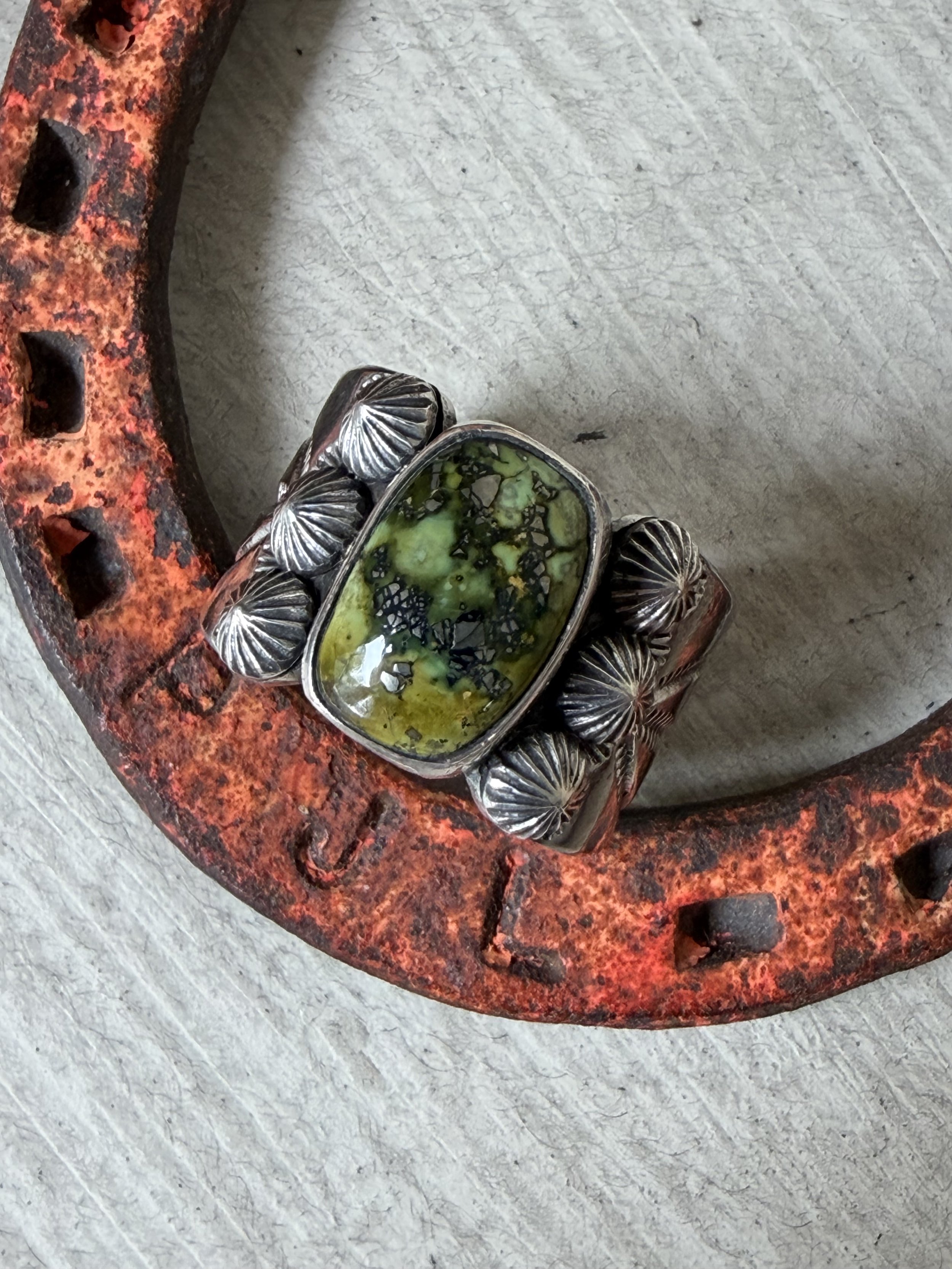 Sonoran Gold Pyrite Inclusion Ring - Size 10