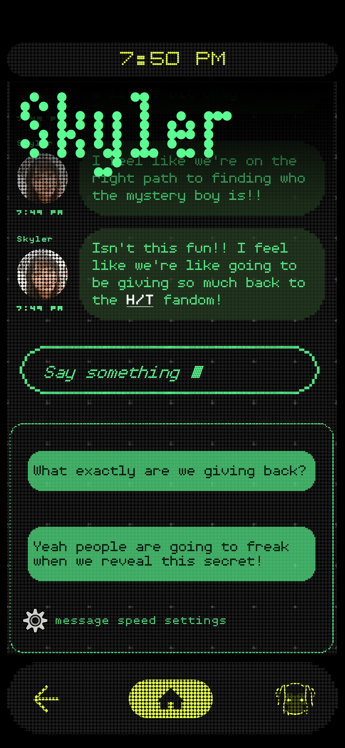 are we good chat with skyler