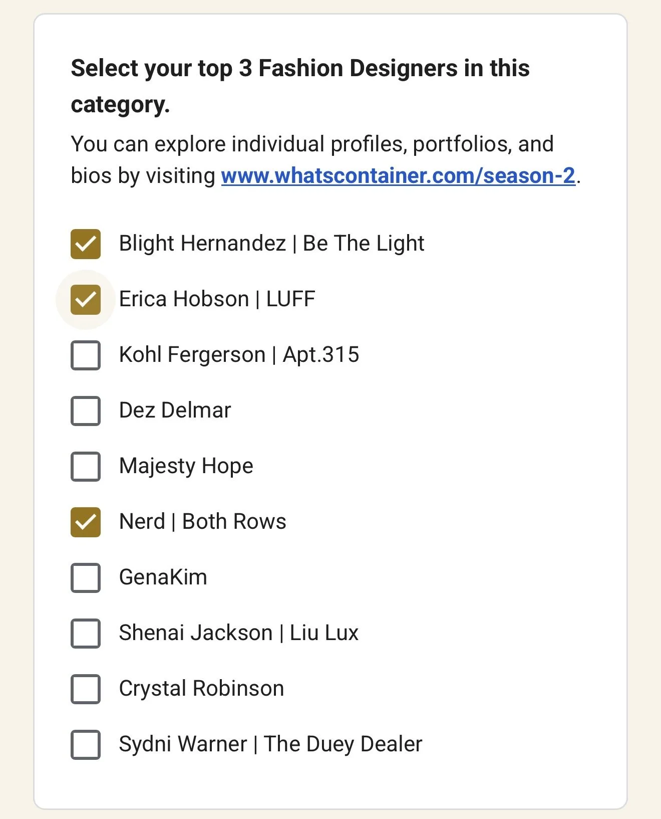 Fashion Recommendations! 