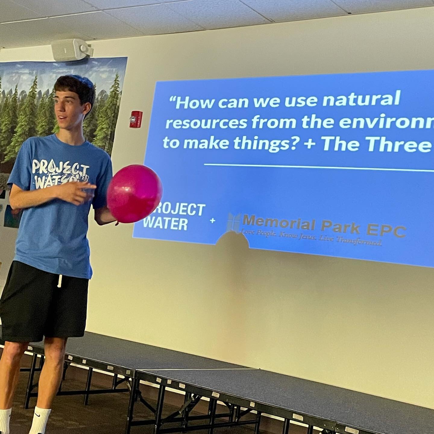 Project Water volunteers Tyler Vargo, Graham Wolfe, and Claire Majerac have been busy this summer teaching STEM at camp.

At Memorial Park Church in Allison Park, we engaged with kids aged 7-12 as we taught their science elective.  Kids learned about