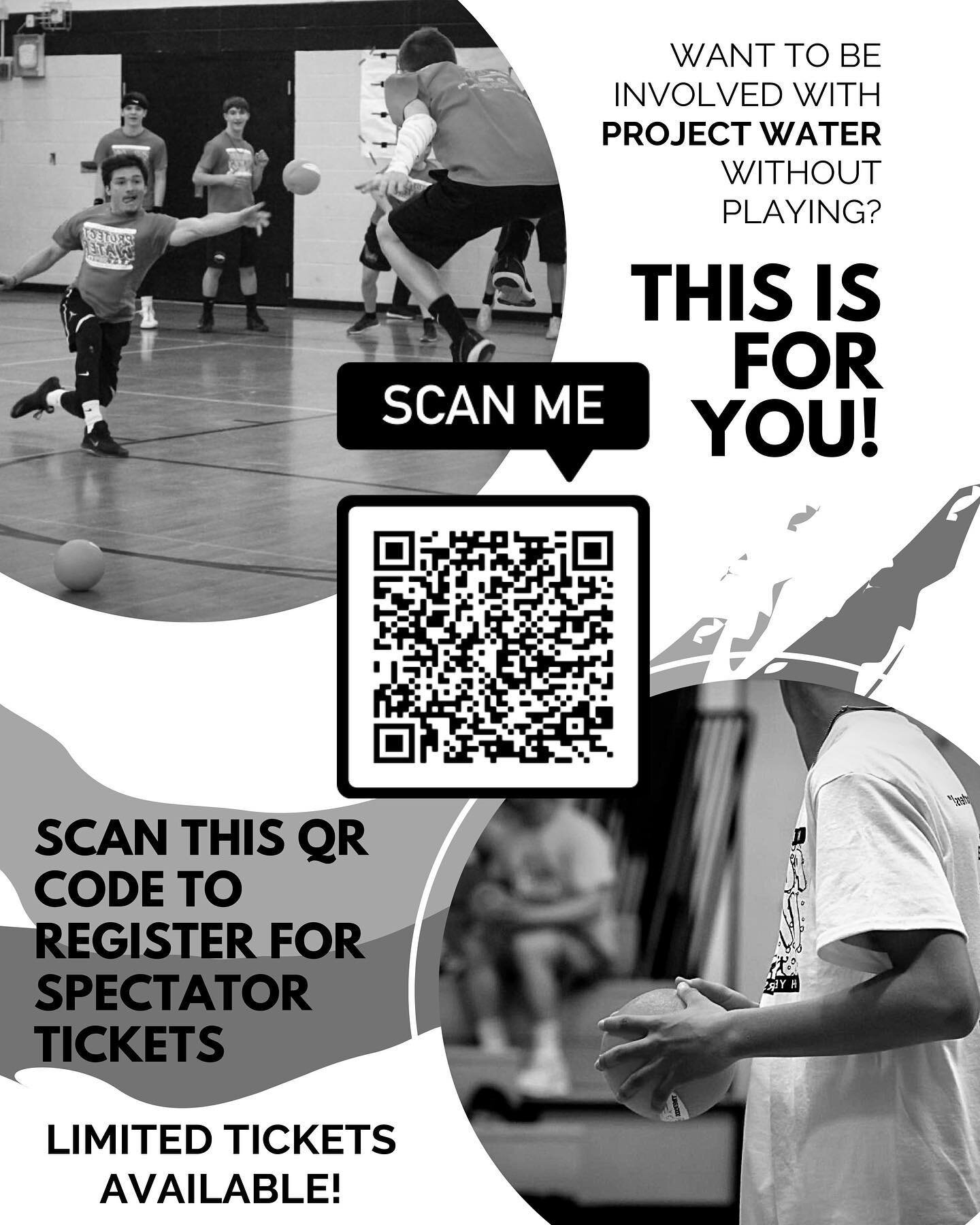 Spectator tickets are still available for purchase‼️ Just scan the QR code above and fill out the required Google Form💧