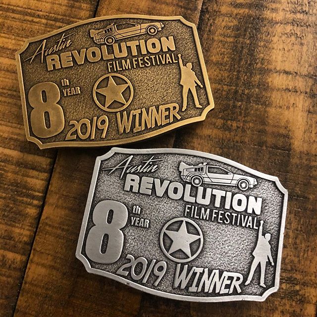 Our awards from @austinrevolution! #filmfestival #awards #filmfestivalawards #arff2019