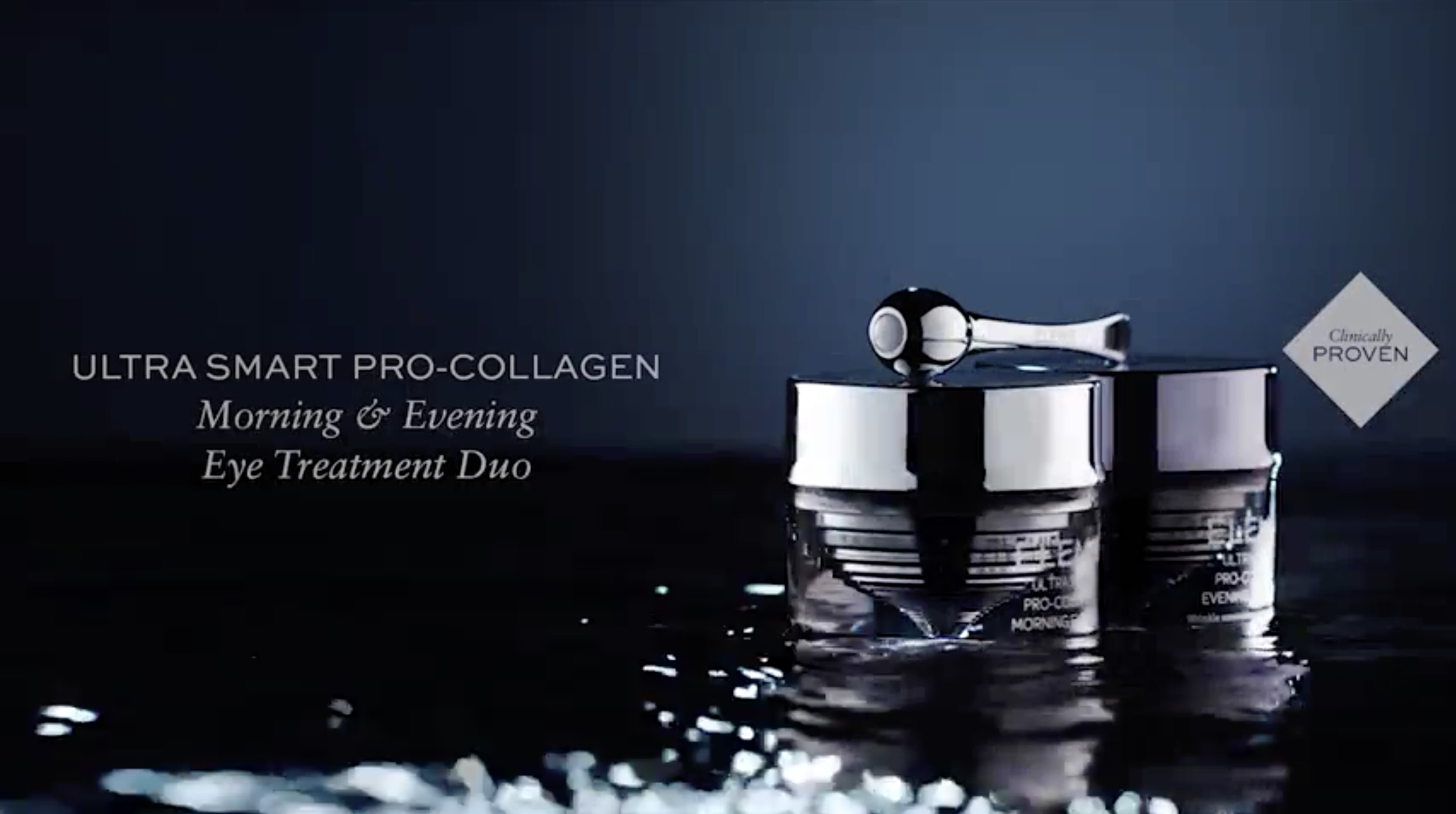 the ask was for us to create an elegant transition element, light particles morphing into a dollop of their eye cream product, to be employed at the climax of the advertisement. as such, the client was very specific how they wanted the elements to l