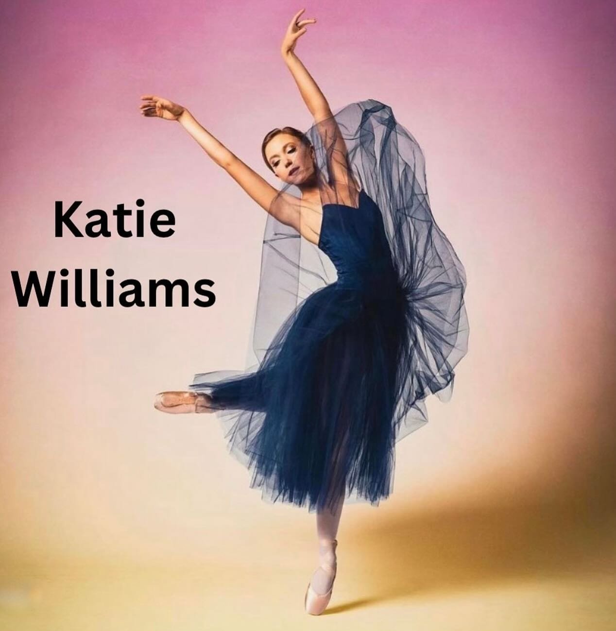 I am so excited to announce American Ballet Theatre soloist Katie Williams. Katie and I grew up at the same studio and have known each other since we were little.  Being able to watch Katie&rsquo;s career blossom has been very exciting. Her repertoir
