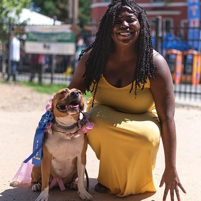 First Prize: Summer and owner Oneshia