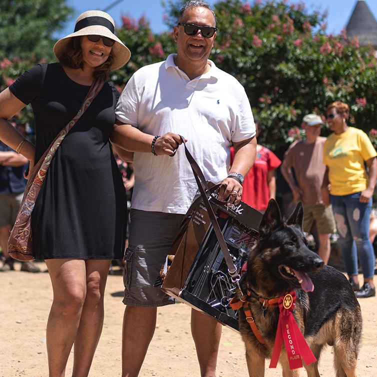 Second Prize: Max and his owner Diane