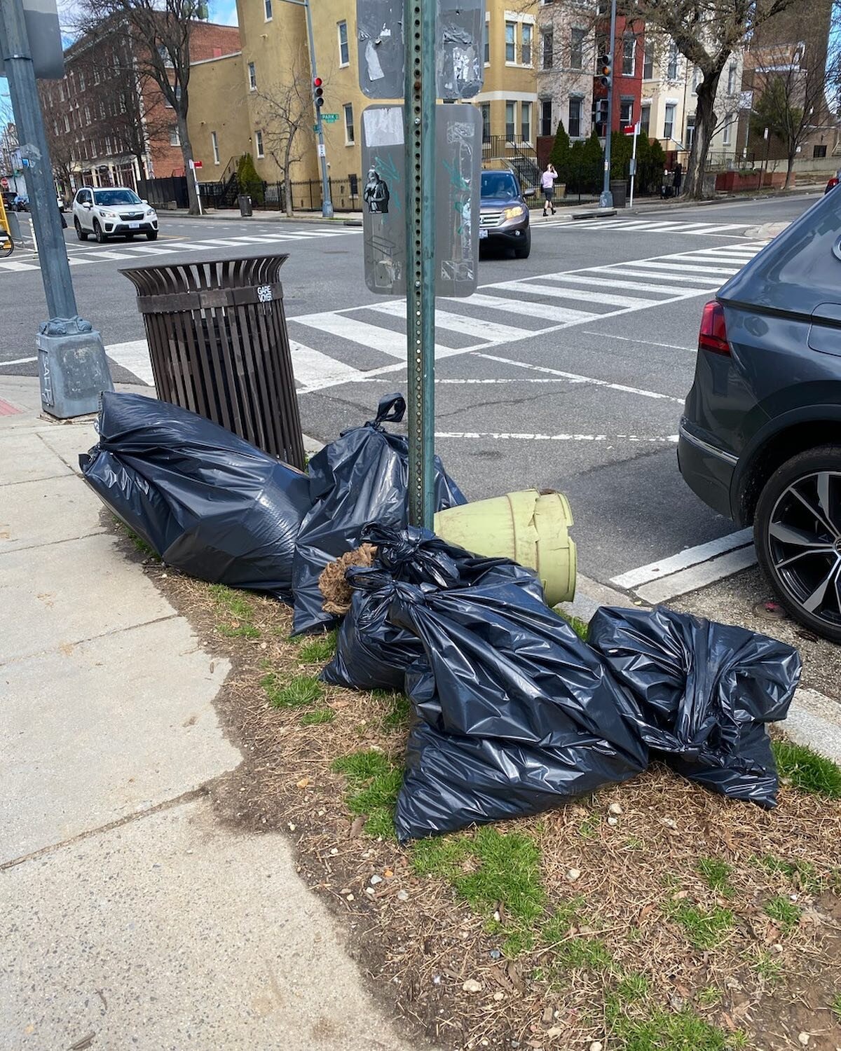 Thanks to all who came out today for the Quarterly Dog Park Cleanup. We cleaned up the park - please remember to pick up your dog&rsquo;s 💩 - and the streets around the park. You will also notice that we patched up the mesh at the bottom of the fenc