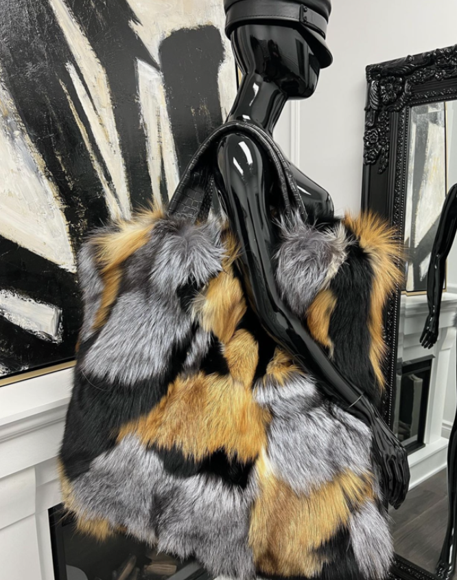 TRI-FOX OVERSIZED TOTE BAG (DARK)