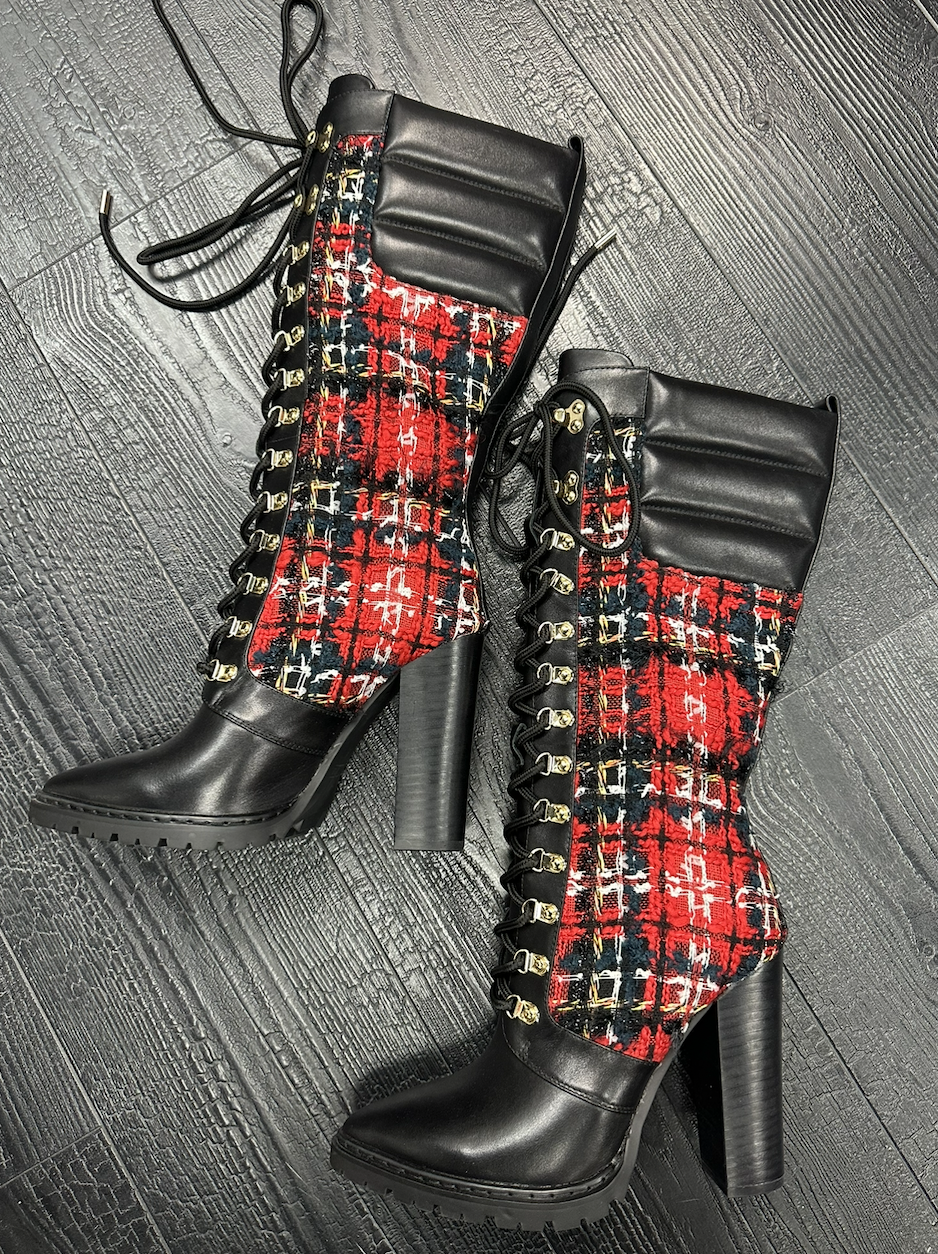 METALLIC TWEED TARTAN DRIFTWOOD SIZE 39