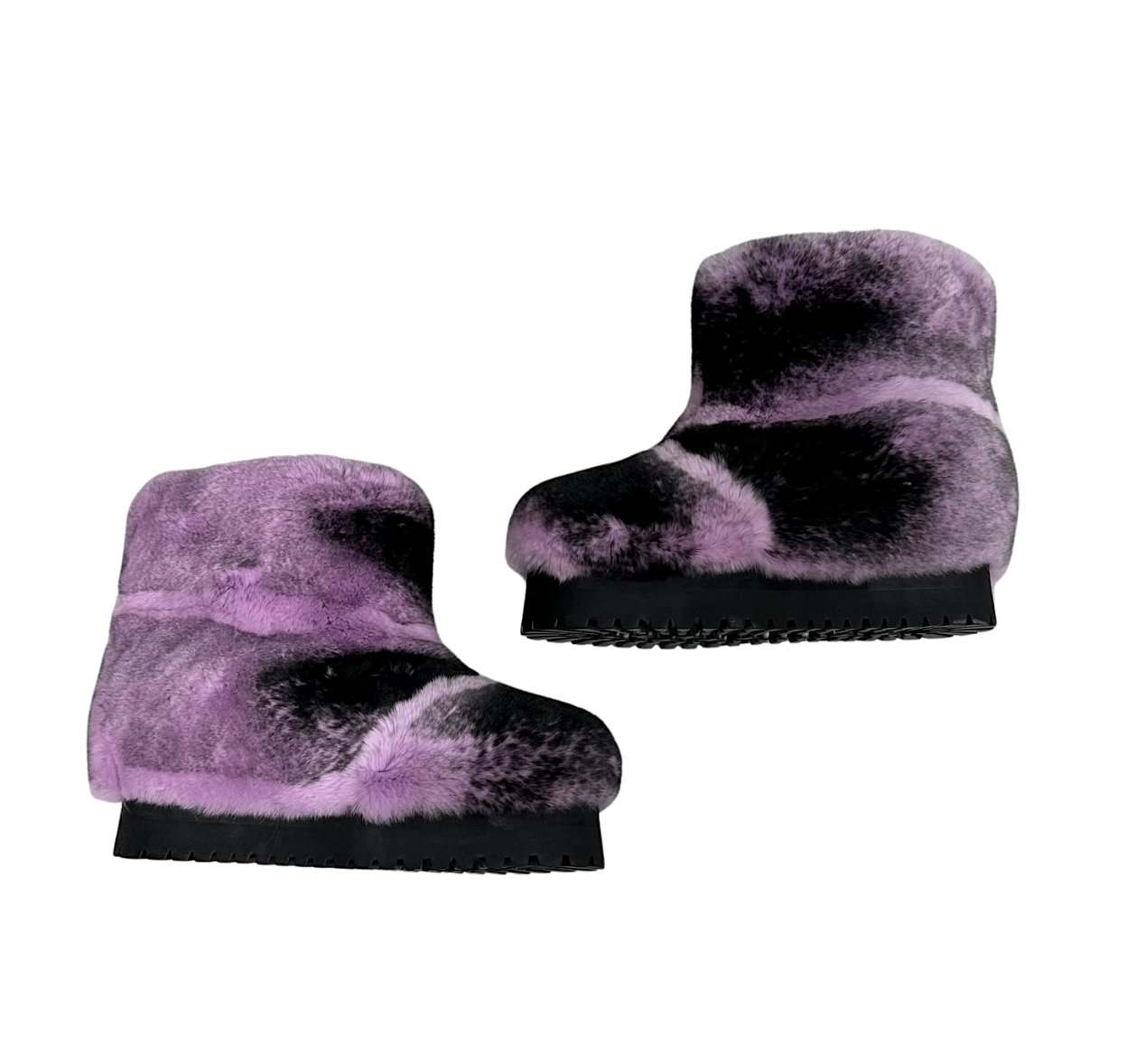 LAVENDER CHINCHILLA BOOTIES (SIZE 39)