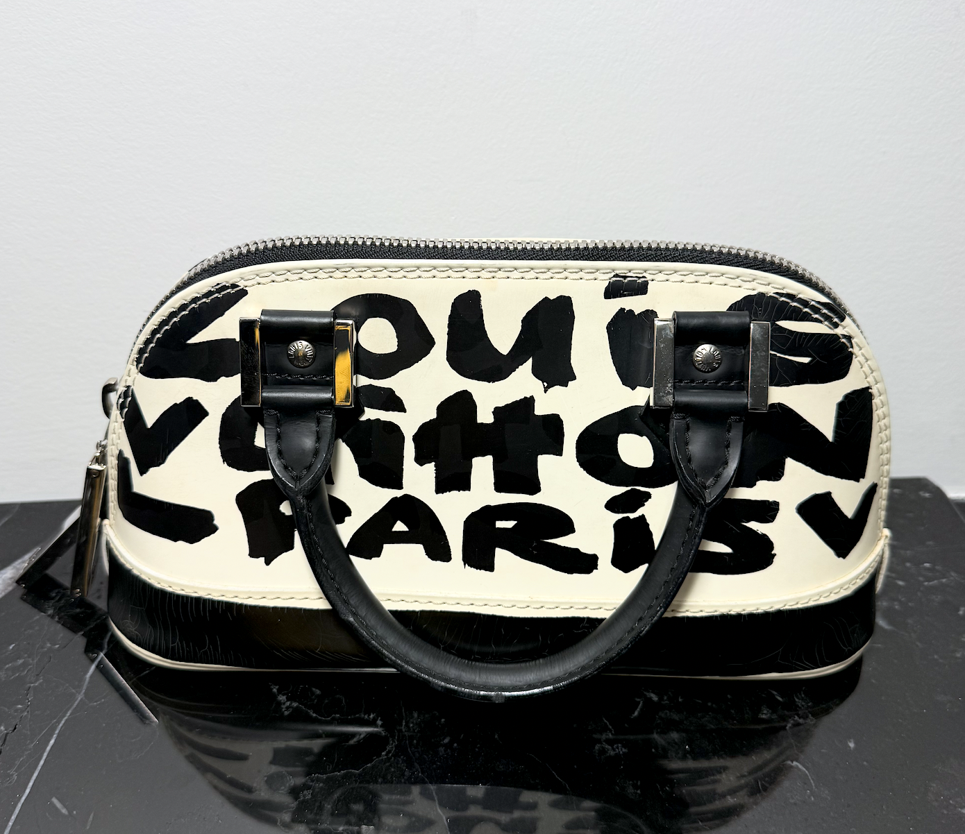 LOUIS VUITTON X STEPHEN SPROUSE GRAFFITI MINI ALMA PM BAG