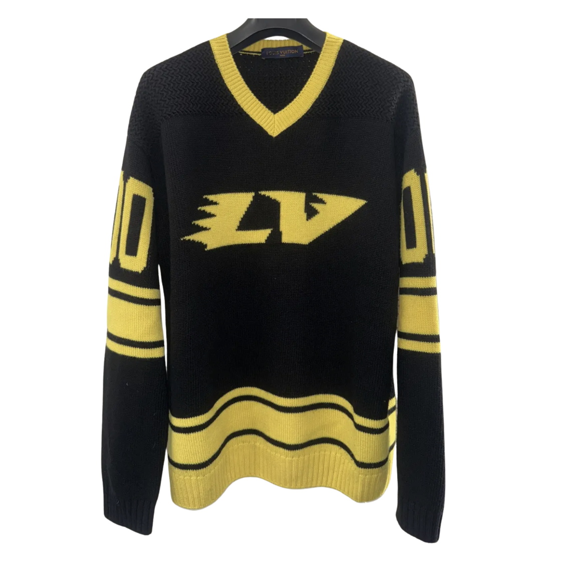 LOUIS VUITTON KNIT FOOTBALL SWEATER MENS MEDIUM