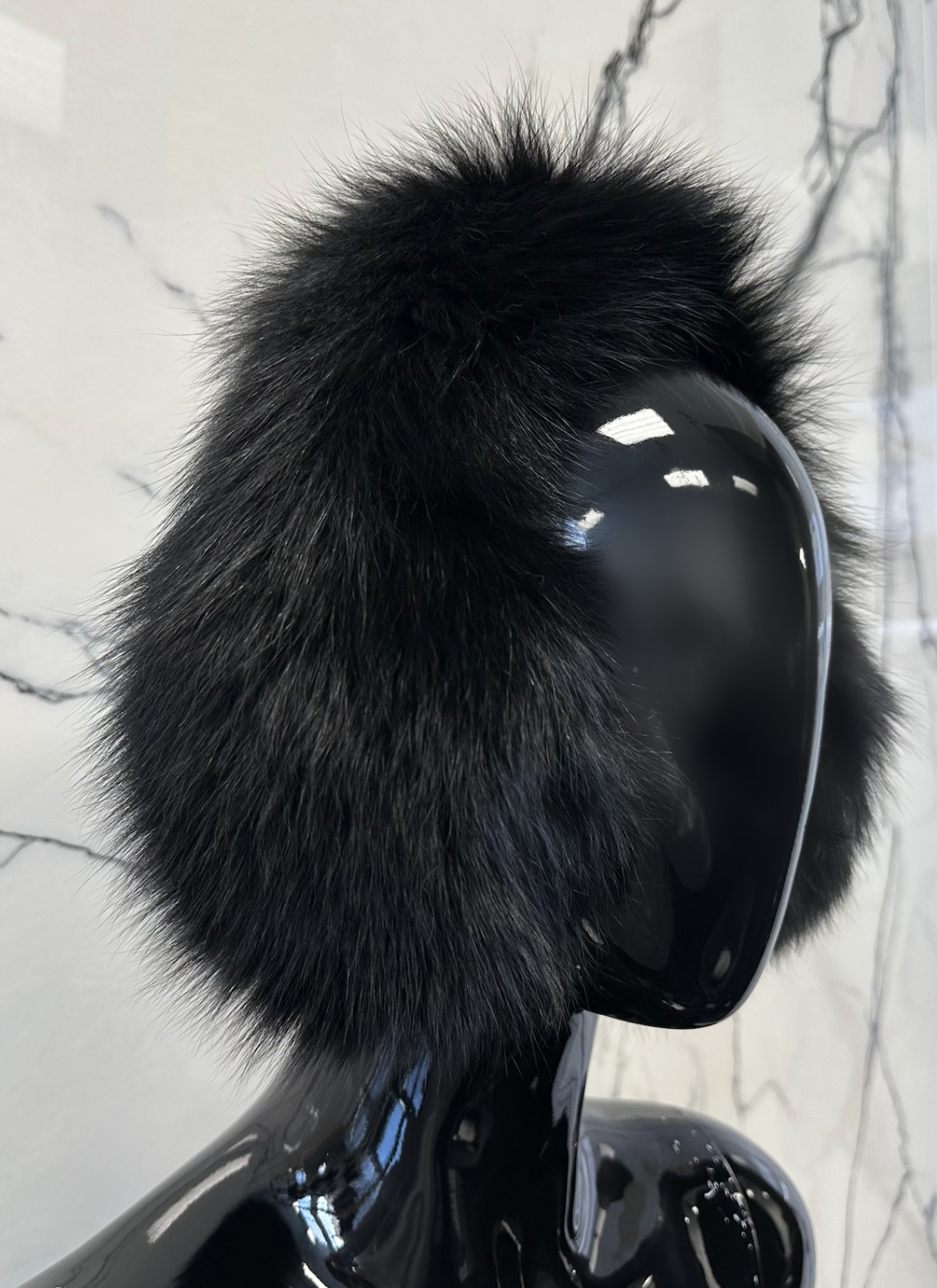 BLACK FOXXY EAR MUFFS