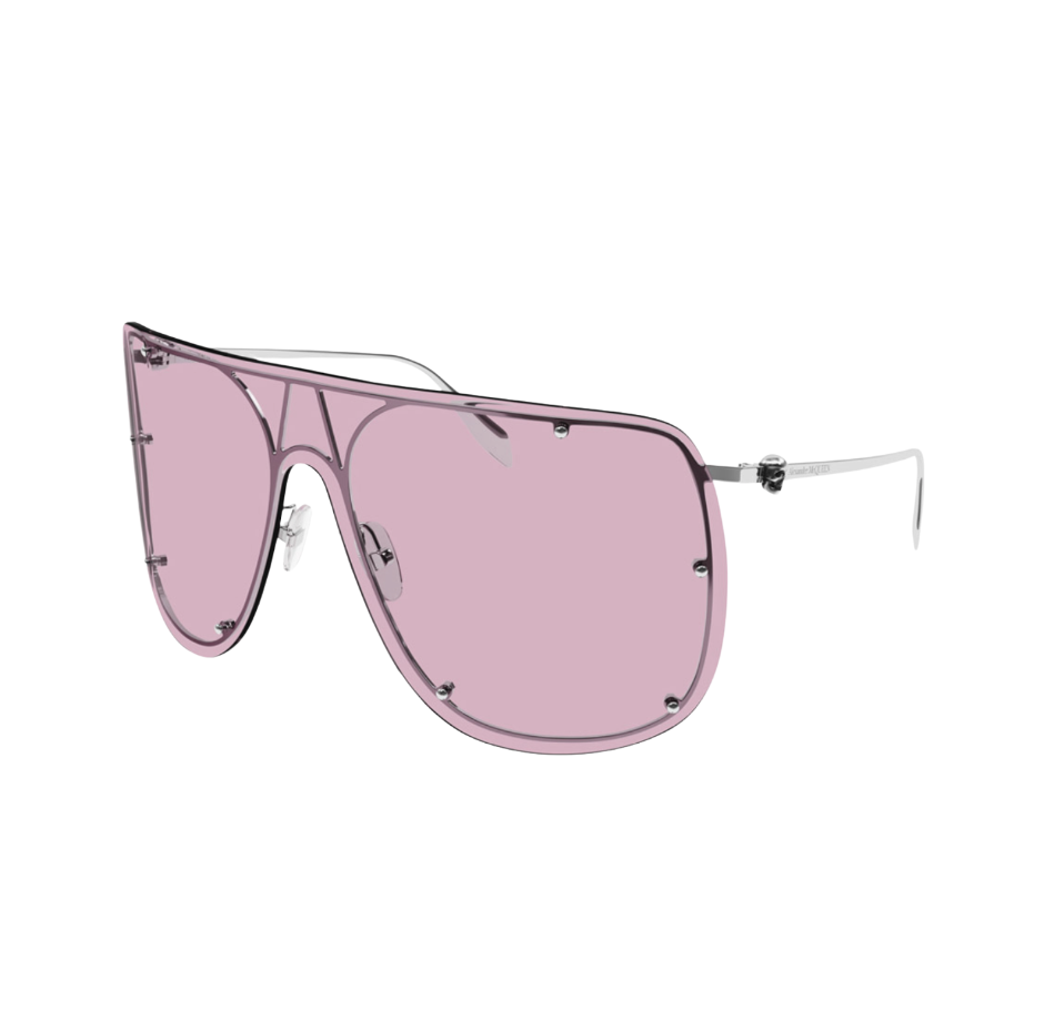 ALEXANDER MCQUEEN SHIELD SUNGLASSES (PINK)