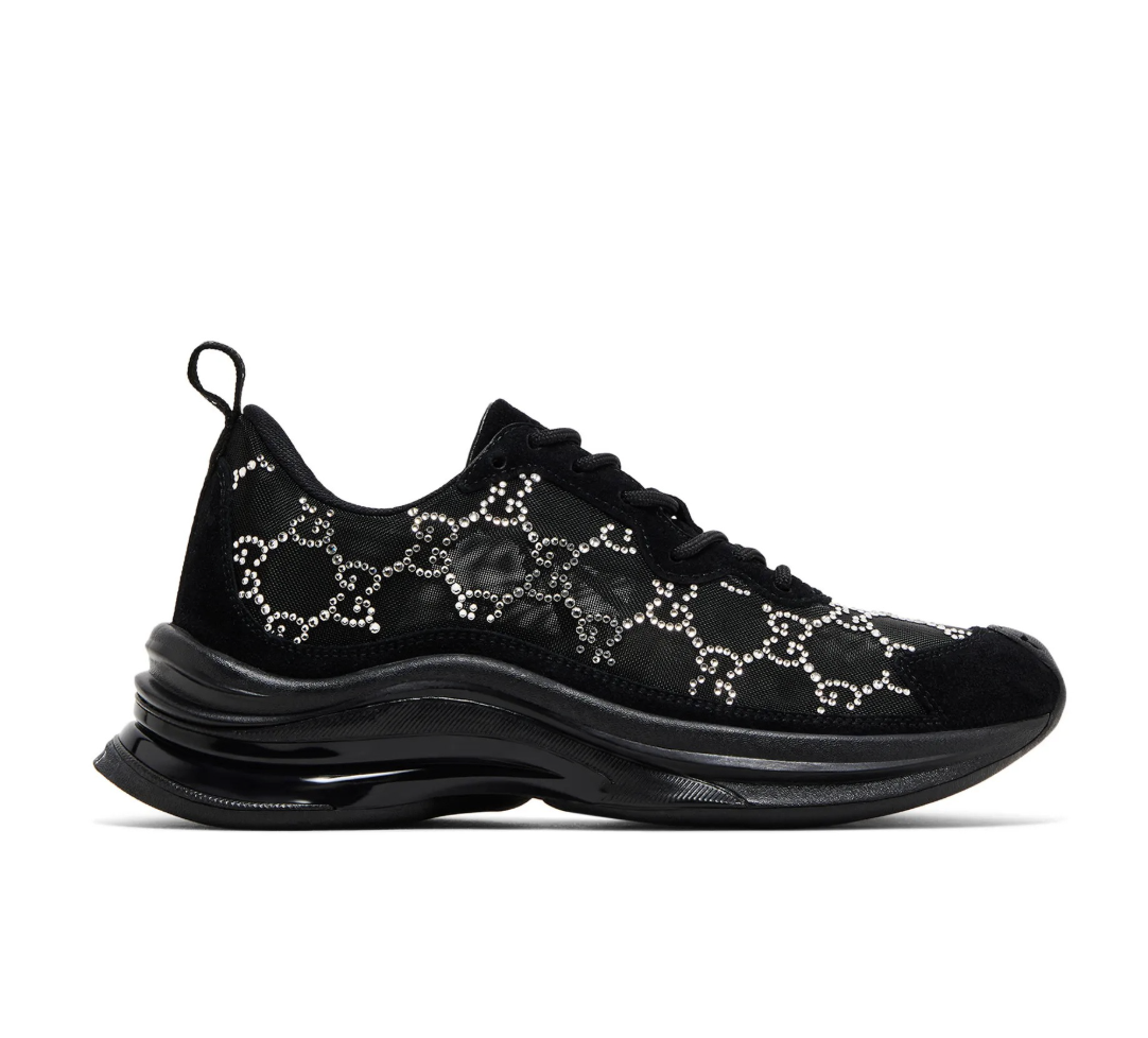 GUCCI CRYSTAL "GG" SNEAKER SIZE 38 IT